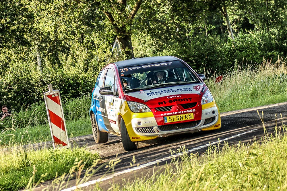 Ryan Nijsink Robert de Graaf Mitsubishi Colt CZT Vechtdal Rally 2026 P20 P1 NRK 2WD