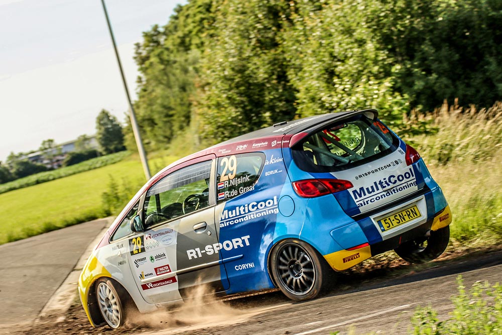 Ryan Nijsink Robert de Graaf Mitsubishi Colt CZT Vechtdal Rally 2026 P20 P1 NRK 2WD