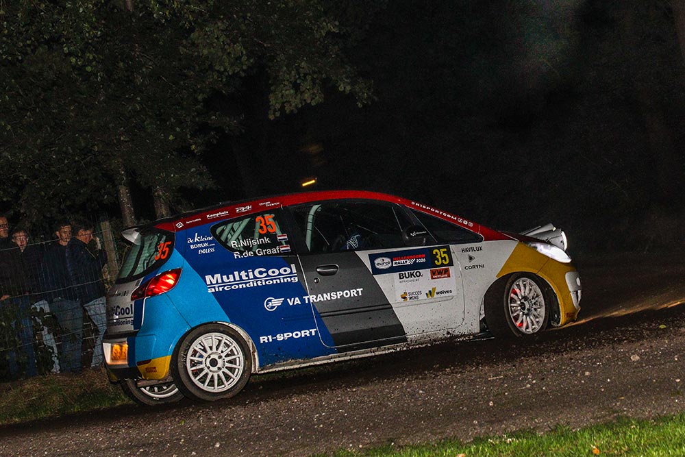 Nijsink en De Graaf zien P25 in allerlaatste kilometer van Hellendoorn Rally verdampen